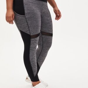 Torrid Space-Dye Knit Full Length Active Legging 1x (#206)